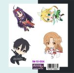 Наклейки Sword Art Online Асуна, Кирито, Лифа , Конно Юки  №10-004