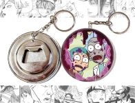 Открывашка-брелок круглая 58 мм OTKR-58-00037 Rick and Morty 