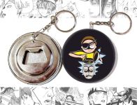 Открывашка-брелок круглая 58 мм OTKR-58-00039 Rick and Morty 