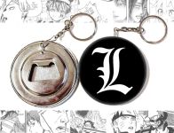 Открывалка-брелок круглая 58 мм OTKR-58-00393 Death Note