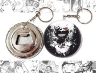 Відкривачка-брелок кругла 58 мм OTKR-58-00727 Tokyo Ghoul 