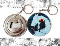 Открывалка-брелок Принцесса Мононоке Mononoke-hime OTKR-58-01011