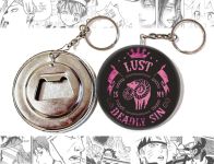 Відкривачка-брелок кругла 58 мм Сім смертних гріхів Seven Deadly Sins OTKR-58-01930