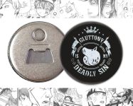 Відкривачка-магніт кругла 58 мм Seven Deadly Sins Сім смертних гріхів OTkM-58-01846