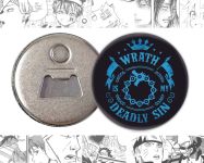 Відкривачка-магніт кругла 58 мм Seven Deadly Sins Сім смертних гріхів OTkM-58-01851