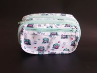 Пенал Хацуне Мику , белый с мелким принтом П001 20*12*8см 