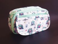 Пенал Хацуне Мику , белый с мелким принтом П001 20*12*8см 