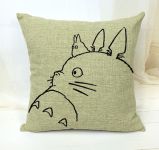 Подушка интерьерная 43*43 см Totoro  монохром