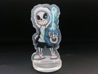 Акриловая фигурка Санс в капюшоне синяя кость Undertale СТ-0011-04