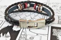 Браслет тройной №001 Акацуки аниме Naruto длина 19см