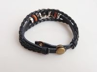 Браслет регульований потрійний №006 Череп One Piece Великий куш