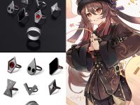 Кольца Геншин Импакт Genshin Impact №0014 Ху Тао , 7 шт