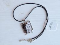 Кулон Attack on Titan логотип герб розвідкорпусу Атака титанів зі шнурком, №0001 