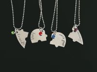 Кулони для найкращіх подруг Пазл, 4в1 №0028 best friends