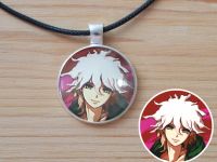 Кулон Данганронпа Danganronpa Нагіто Комаеда №945-0015 , 25мм, з чорним шнурком