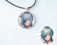 Кулон Genshin Impact Кейа №945-0045 , 25мм, з чорним шнурком