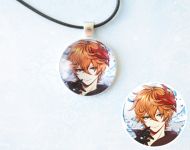 Кулон Genshin Impact Тарталья , №945-0049 , 25мм, с черным шнурком