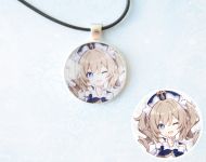 Кулон Genshin Impact Барбара №945-0061 , 25мм, з чорним шнурком