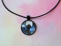 Кулон Demon Slayer Клинок, що розтинає демонів №944-0080, 25мм, з чорним шнурком