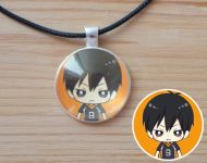 Кулон Волейбол!! Haikyuu!! №945-0106 , 25мм, с черным шнурком