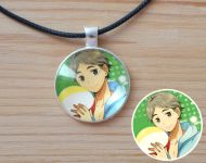 Кулон Волейбол!! Haikyuu!! №945-0109 , 25мм, с черным шнурком