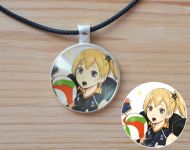 Кулон Волейбол!! Haikyuu!! Хитока Ячи №945-0112 , 25мм, з чорним шнурком