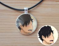 Кулон Волейбол!! Haikyuu!! Куроо Тецуро №945-0114 , 25мм, з чорним шнурком