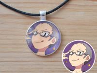 Кулон Волейбол!! Haikyuu!! Рюноске Танака №945-0125 , 25мм, с черным шнурком