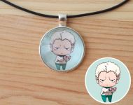 Кулон Волейбол!! Haikyuu!! Таканобу Аоне  №945-0128 , 25мм, с черным шнурком