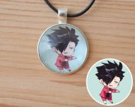 Кулон Волейбол!! Haikyuu!! Куроо Тецуро №945-0129 , 25мм, с черным шнурком