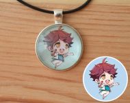 Кулон Волейбол!! Haikyuu!! Ойкава Тоору №945-0130 , 25мм, з чорним шнурком
