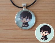 Кулон Волейбол!! Haikyuu!! Тобио Кагеяма №945-0131 , 25мм, с черным шнурком