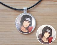 Кулон Naruto Наруто Итачи №945-0139 , 25мм, с черным шнурком