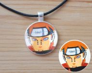 Кулон Naruto Наруто Яхіко №945-0140 , 25мм, з чорним шнурком