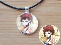 Кулон Naruto Наруто Гаара №945-0146 , 25мм, с черным шнурком