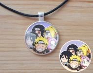 Кулон Naruto Наруто Узумаки №945-0152 , 25мм, с черным шнурком