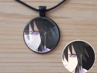 Кулон Naruto Наруто Саске №944-0153 , 25мм, с черным шнурком