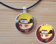 Кулон Naruto Наруто Узумакі №945-0155, 25мм, з чорним шнурком