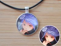 Кулон Naruto Наруто Конан №945-0159 , 25мм, с черным шнурком