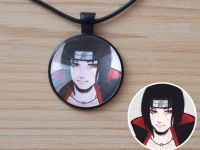 Кулон Naruto Наруто Итачи №944-0160 , 25мм, с черным шнурком