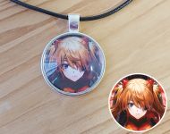 Кулон Аска Evangelion №945-0178 , 25мм, з чорним шнурком