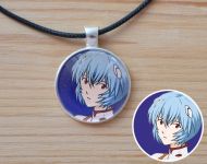 Кулон Рей Evangelion №945-0179 , 25мм, з чорним шнурком