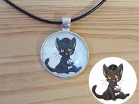 Кулон Туалетний хлопчик Ханако-кун Toilet-bound Hanako-kun Киця Ханако №945-0185 , 25мм