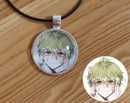 Кулон Данганронпа Danganronpa Рантаро №945-0196 , 25мм, з чорним шнурком