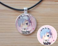 Кулон Рем Ре: Зеро Re Zero №945-0212 , 25мм, з чорним шнурком