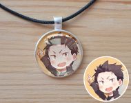 Кулон Нацуки Субару Ре: Зеро Re Zero , №945-0216 , 25мм, с черным шнурком