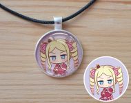 Кулон Беатрис Ре: Зеро Re Zero , №945-0221, 25мм, с черным шнурком