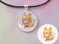 Кулон Сенко The Helpful Fox Senko-san №945-0223, 25мм, с черным шнурком