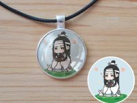 Кулон Лань Чжань Mo Dao Zu Shi Магистр дьявольского культа №945-0238, 25мм, с черным шнурком