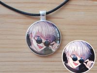 Кулон Годжо Jujutsu Kaisen №945-0248, 25мм, з чорним шнурком